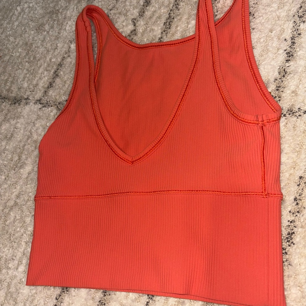 Lululemon sportsbra , size 4 color orange - Picture 2 of 2